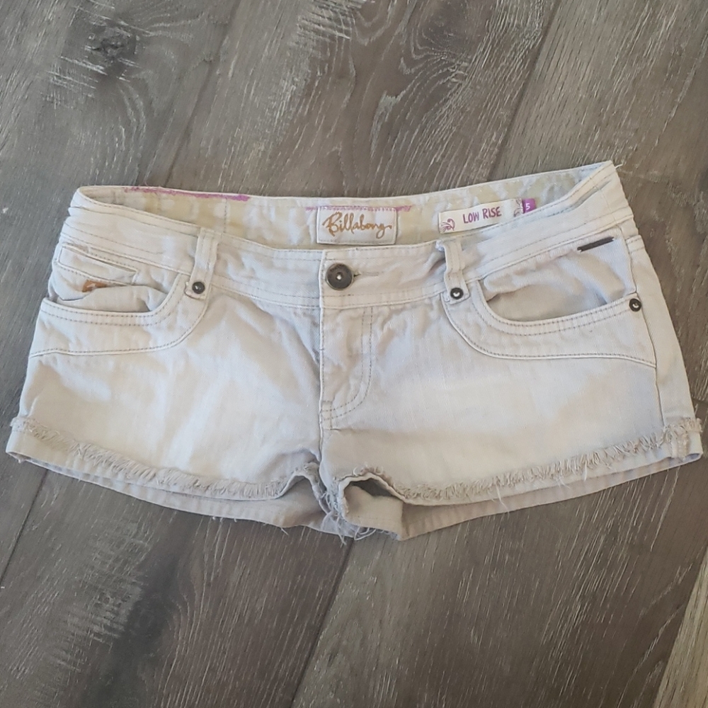 Billabong light gray shorts 5 asis